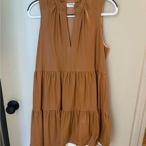 Amanda Uprichard Brown Leather Mini